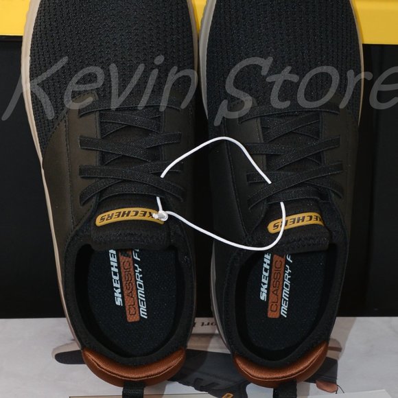 Skechers Men's Delson Slip On Sneaker‎ Black - Picture 7 of 7